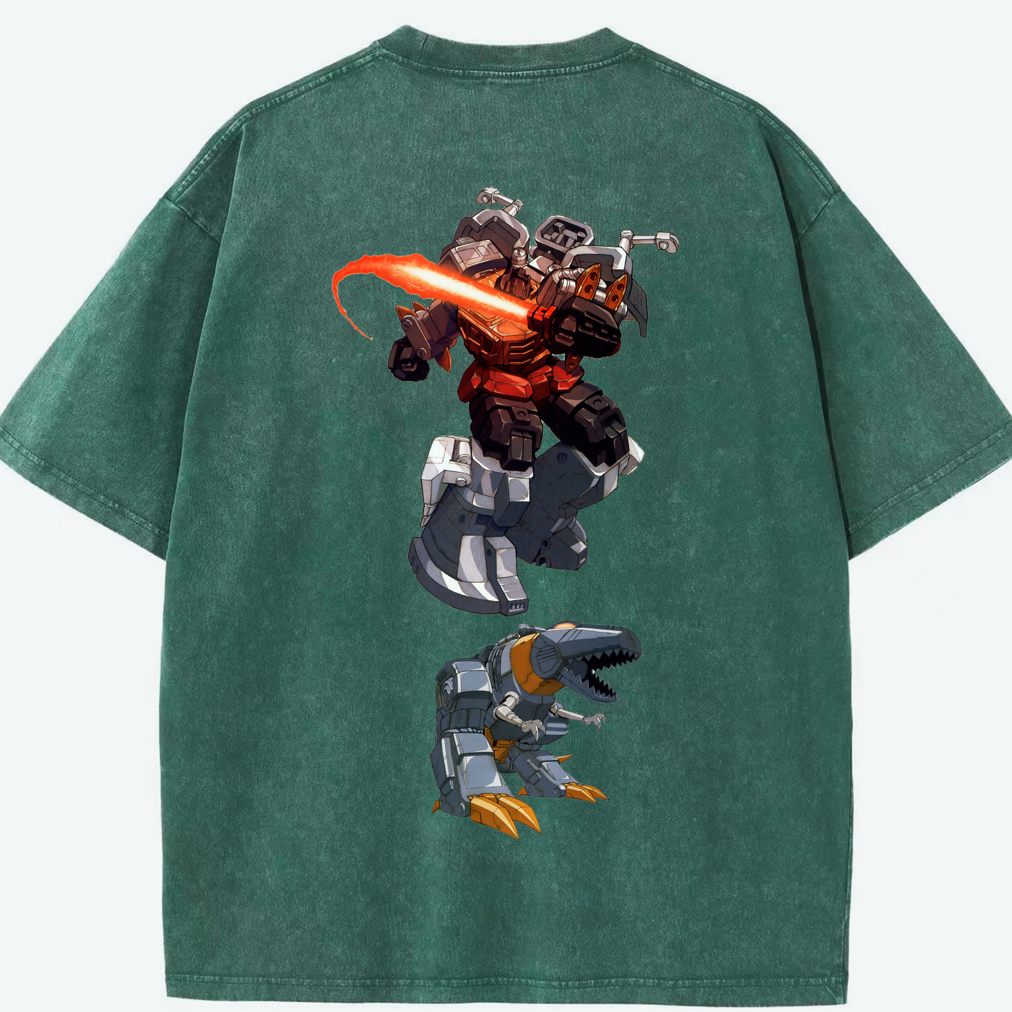 （画像用）  綿100% ヴィンテージ風 半袖Tシャツ（背面プリント）